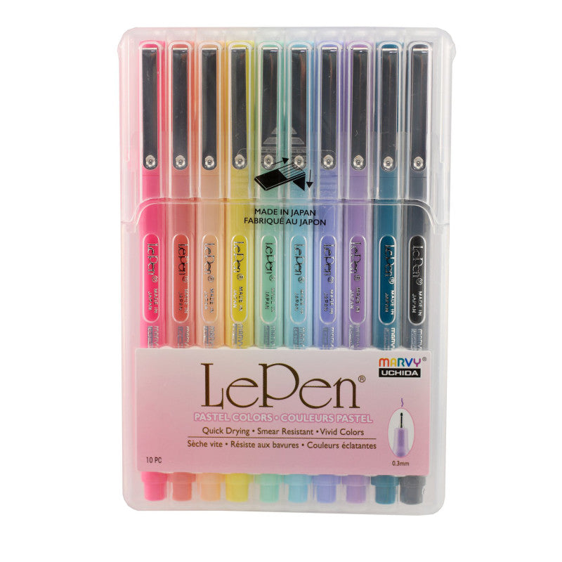 Uchida Lepen Pastel, 10 Colors (UCH430010P)
