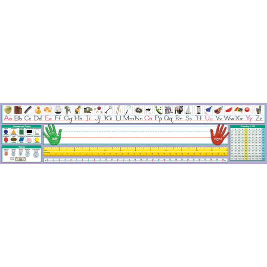 North Star Teacher Resources Traditional Manuscript Desk Plate, 17 1/2 x 4, 36 Pack (NS 9040)