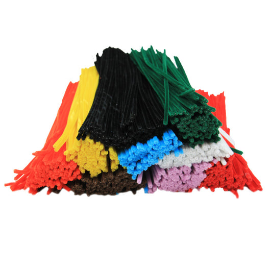 Advantus Chenille Stems, 12 in, 1000/Box, Assorted Colors (CHL 65490)