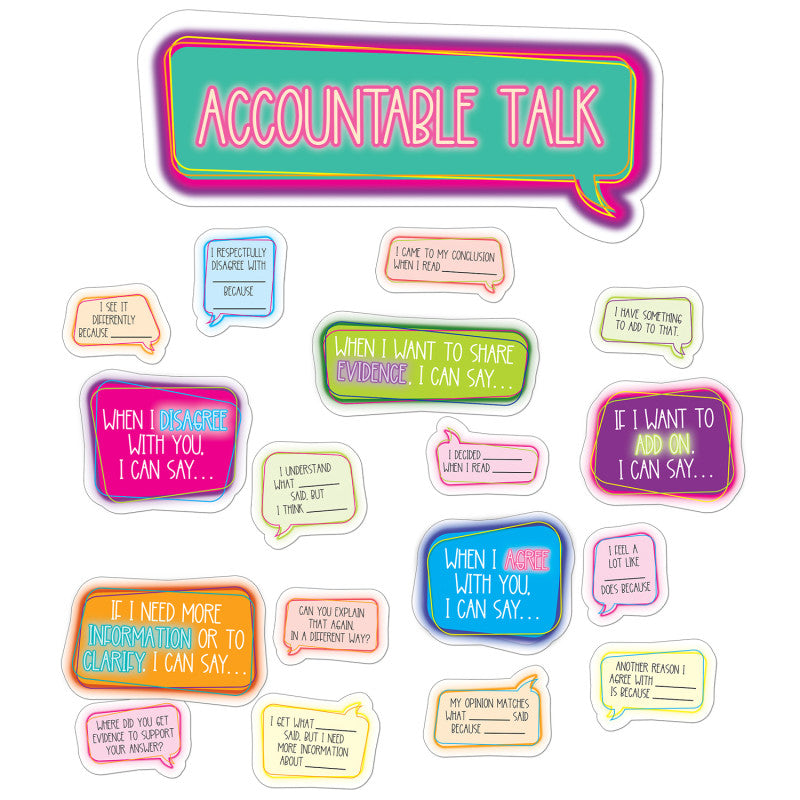 Carson Dellosa Accountable Talk Bulletin Board Set (CD 110548)