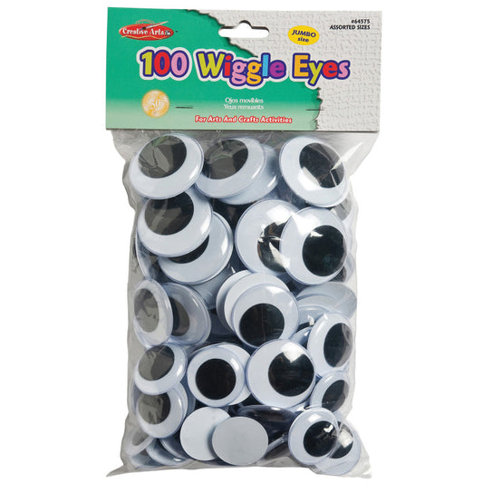 Advantus Jumbo Wiggle Eyes, Black (CHL 64575)