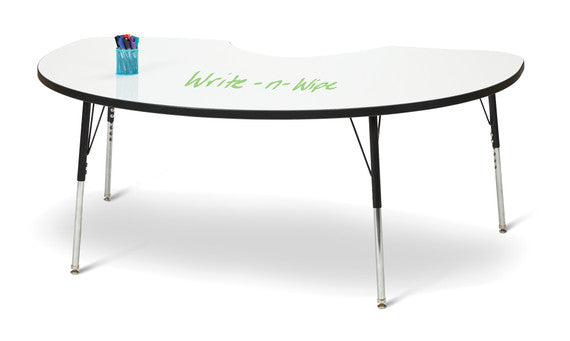 Jonti-Craft Berries Kidney Dry Erase Table, 72"W x 48"D