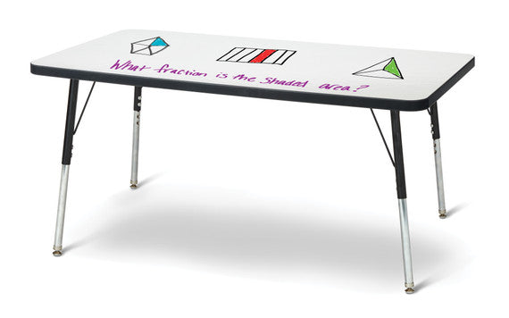 Jonti-Craft Berries Rectangle Dry Erase Table, 48"W x 24"D