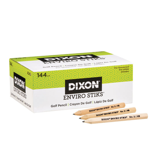 Dixon Envirostiks Golf Pencils, 144 Count (DIXX 15099)