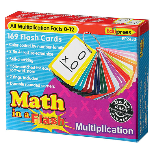 Teacher Created Resources Math in a Flash Multiplication Flash Cards (EP 2432)