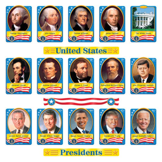 Trend US Presidents Bulletin Board Set (T 8065)
