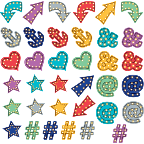 Teacher Created Resources Marquee Mini Accents, 36 Pack (TCR5888)