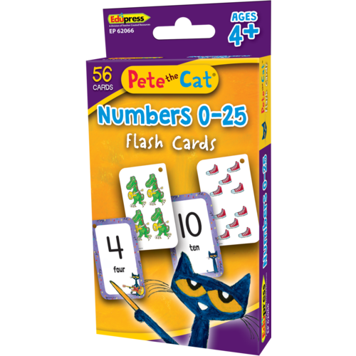Teacher Created Resources Pete the Cat Numbers 0-25 Flash Cards (TCR62066)