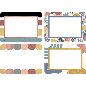 Teacher Created Wonderfully Wild Name Tags/Labels - Multi-Pack, Approx. 3½" x 2½",6 Pieces (TCR 6691)