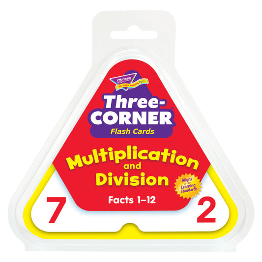 Trend Three Corner Multiplication & Division Flash Cards, 46 Pack (T 1671)