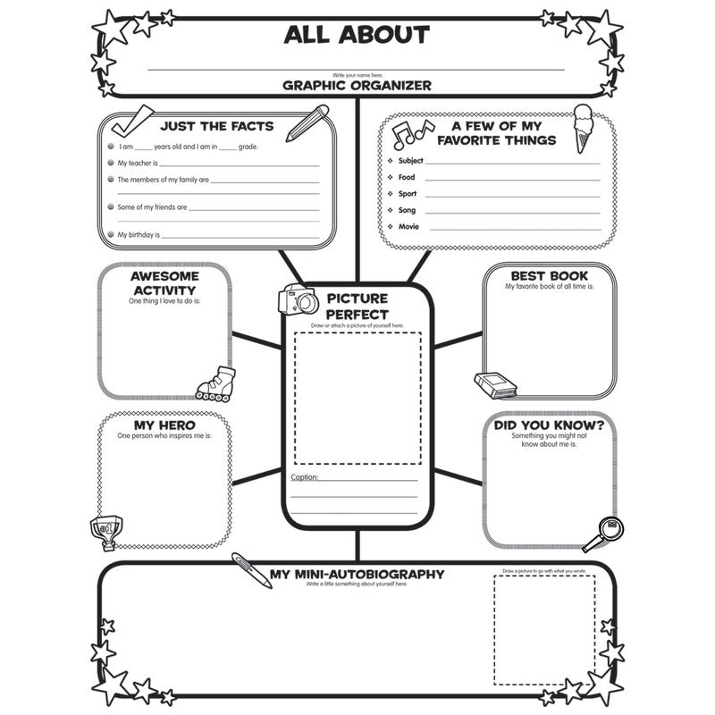 Scholastic All About Me Web Graphic Organizer Posters (SC-0545015375)