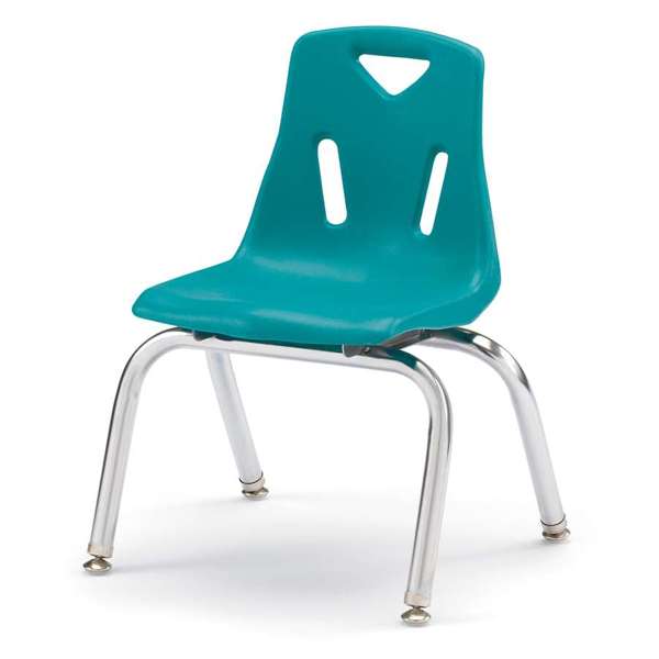 Jonti-Craft Berries Stacking Chair with Chrome Legs, 12", Color Variants