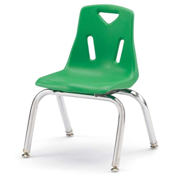 Jonti-Craft Berries Stacking Chair with Chrome Legs, 12", Color Variants