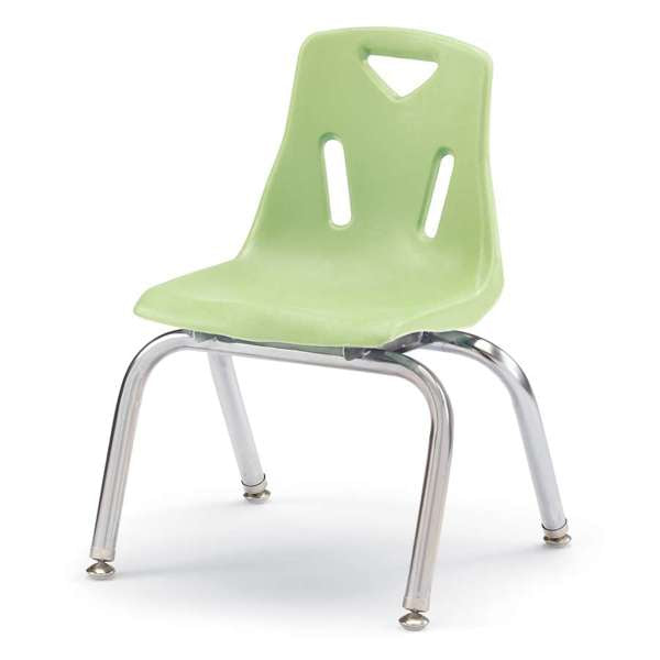 Jonti-Craft Berries Stacking Chair with Chrome Legs, 12", Color Variants