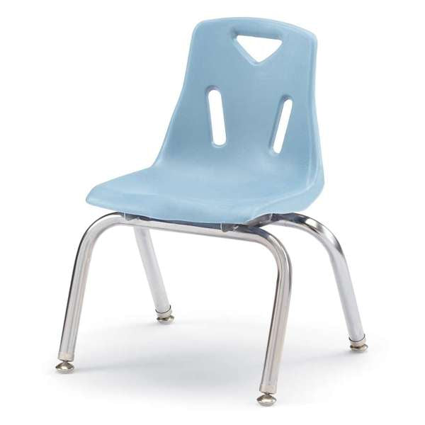 Jonti-Craft Berries Stacking Chair with Chrome Legs, 12", Color Variants