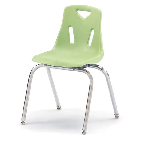 Jonti-Craft Berries Stacking Chair with Chrome Legs, 18", Color Variants