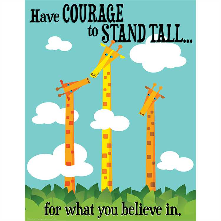 Eureka Courage to Stand Tall Poster, 17" x 22" (EU837207)