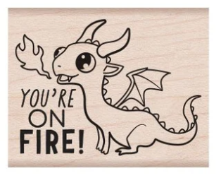 Hero Arts You're On Fire! Teacher Classroom Stamp (E6334)