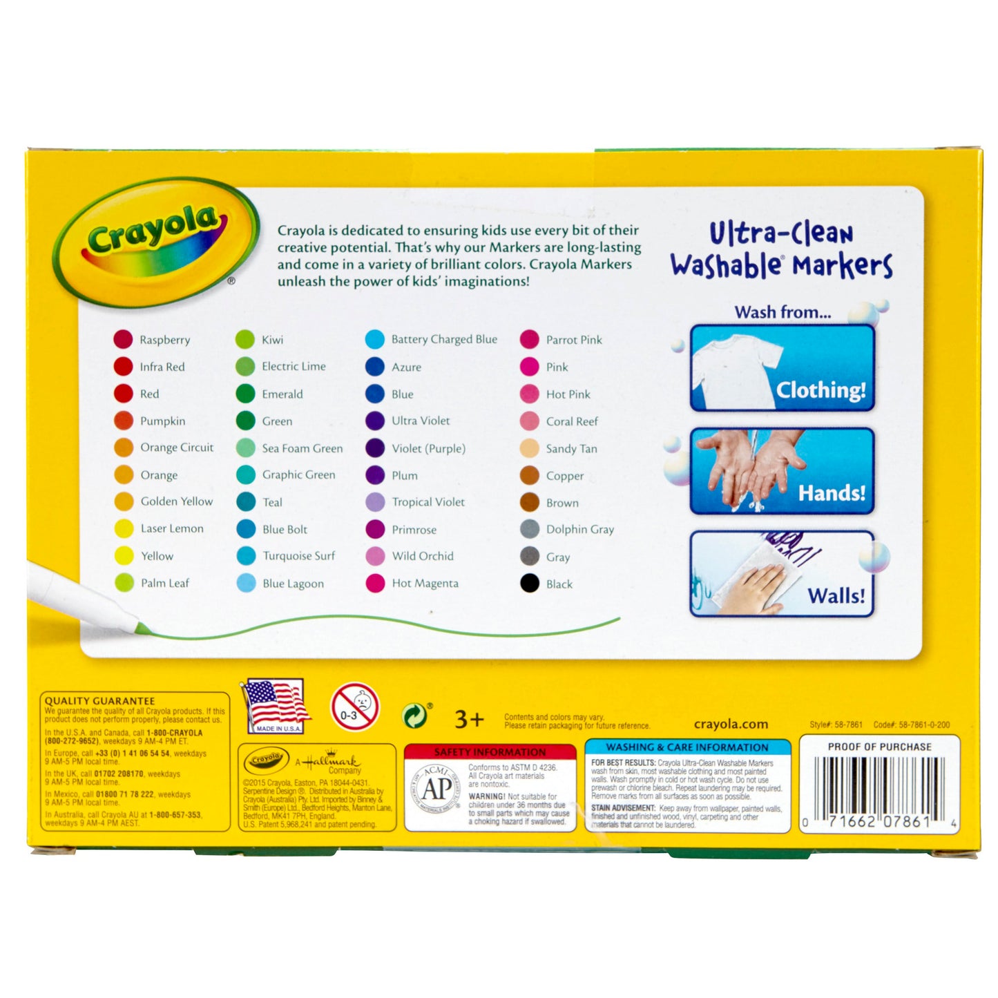 Crayola Washable Fine Line Marker, 40 Pack (BIN 587861)