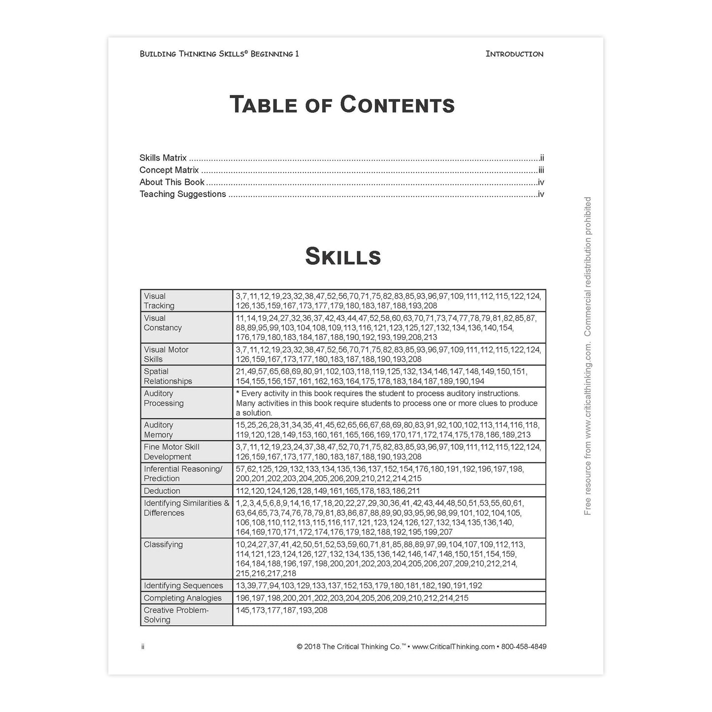 Building Thinking Skills® Book, Beginning, Grade Pre K
