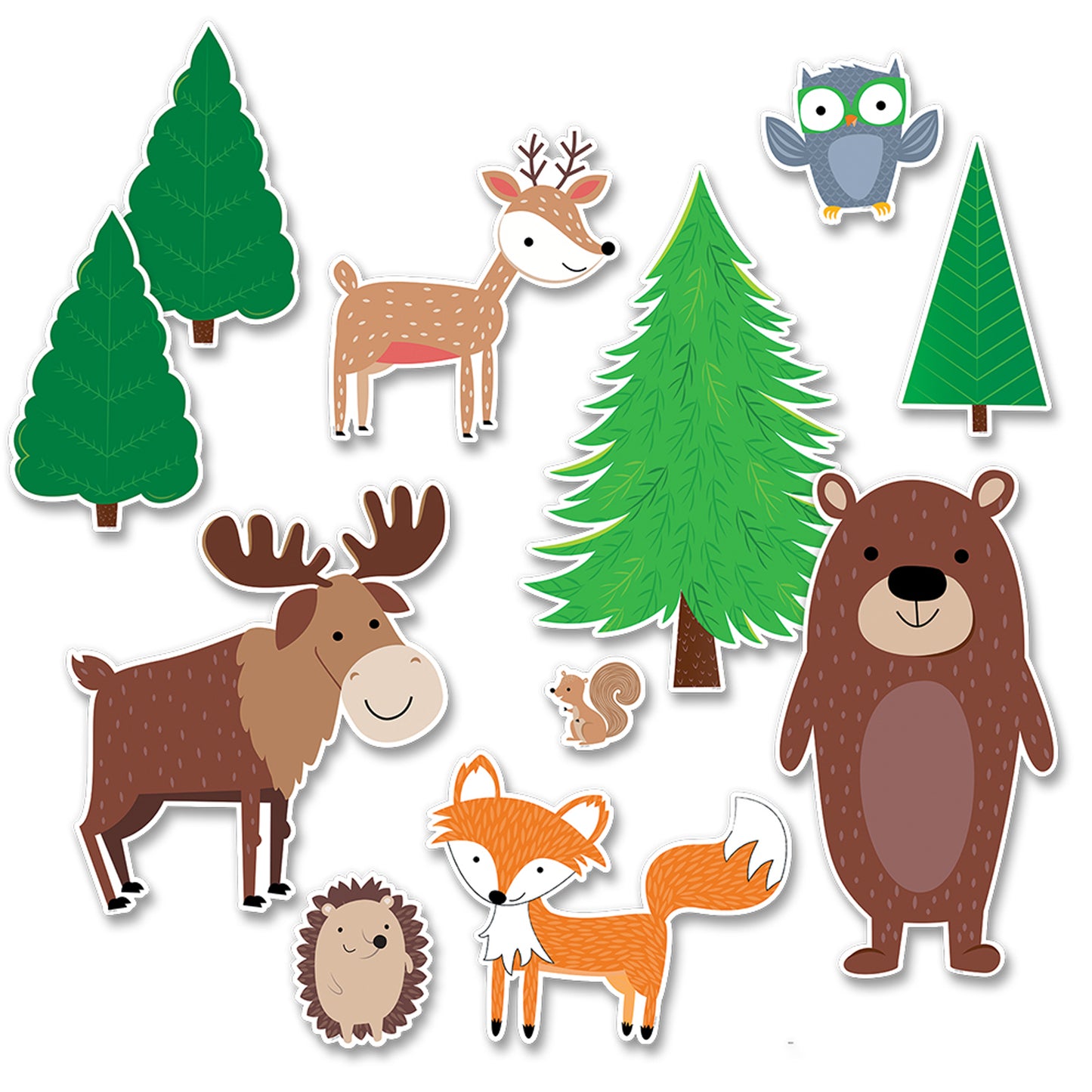 Creative Teaching Press Jumbo Woodland Friends Bulletin Board Set (CTP 8689)