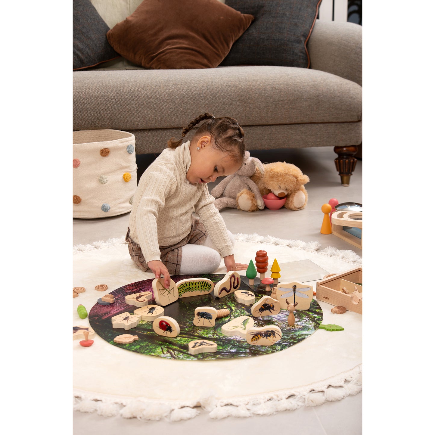 Wooden Minibeast Blocks - Set of 15