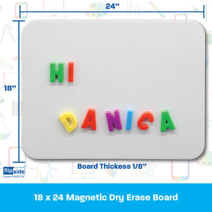 Flipside Magnetic Dry Erase Board, 17.5 x 23.5 (FLP 10026)
