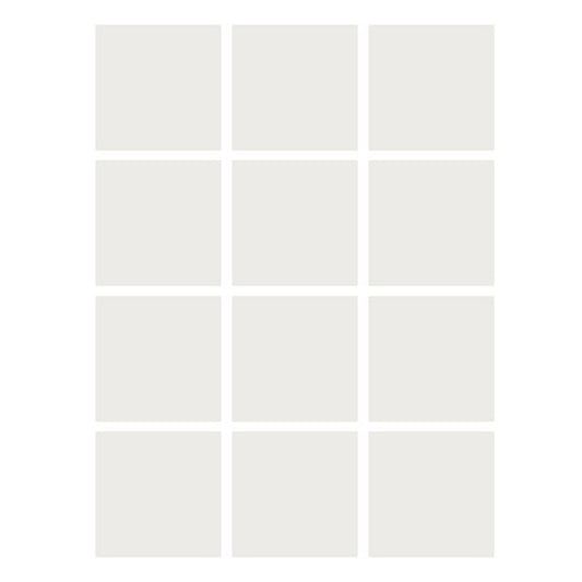 Dry Erase Stickables with Dry Erase Marker, White, 3" x 3", 12 Per Pack, 4 Packs
