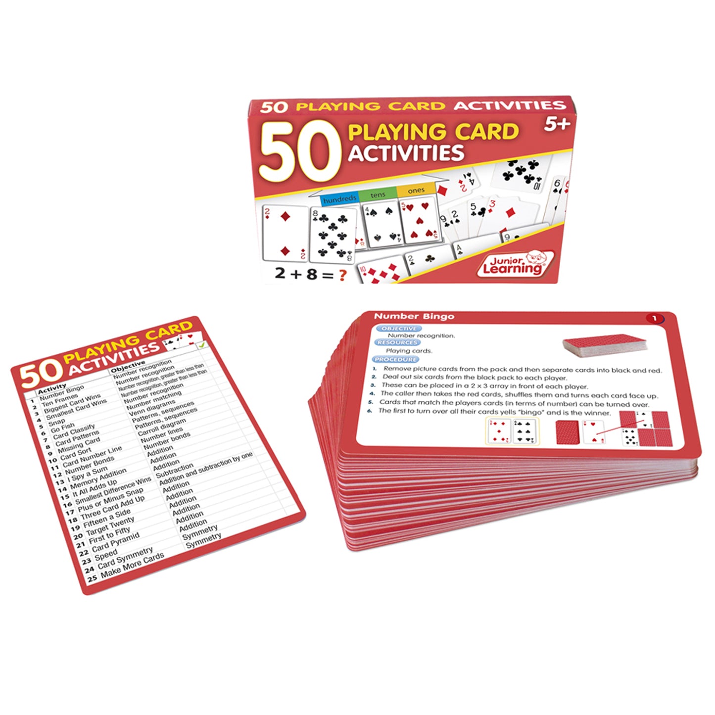 Junior Learning 50 Playing Cards Activities (JRL341)