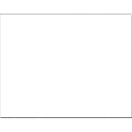 4-Ply Railroad Board, White, 22" x 28", 100 Sheets