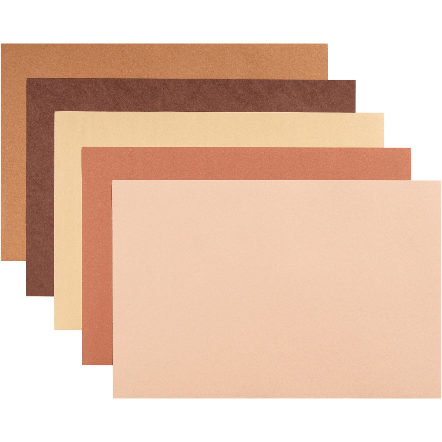 Shades of Me Construction Paper, 5 Assorted Skin Tone Colors, 12" x 18", 50 Sheets Per Pack, 5 Packs