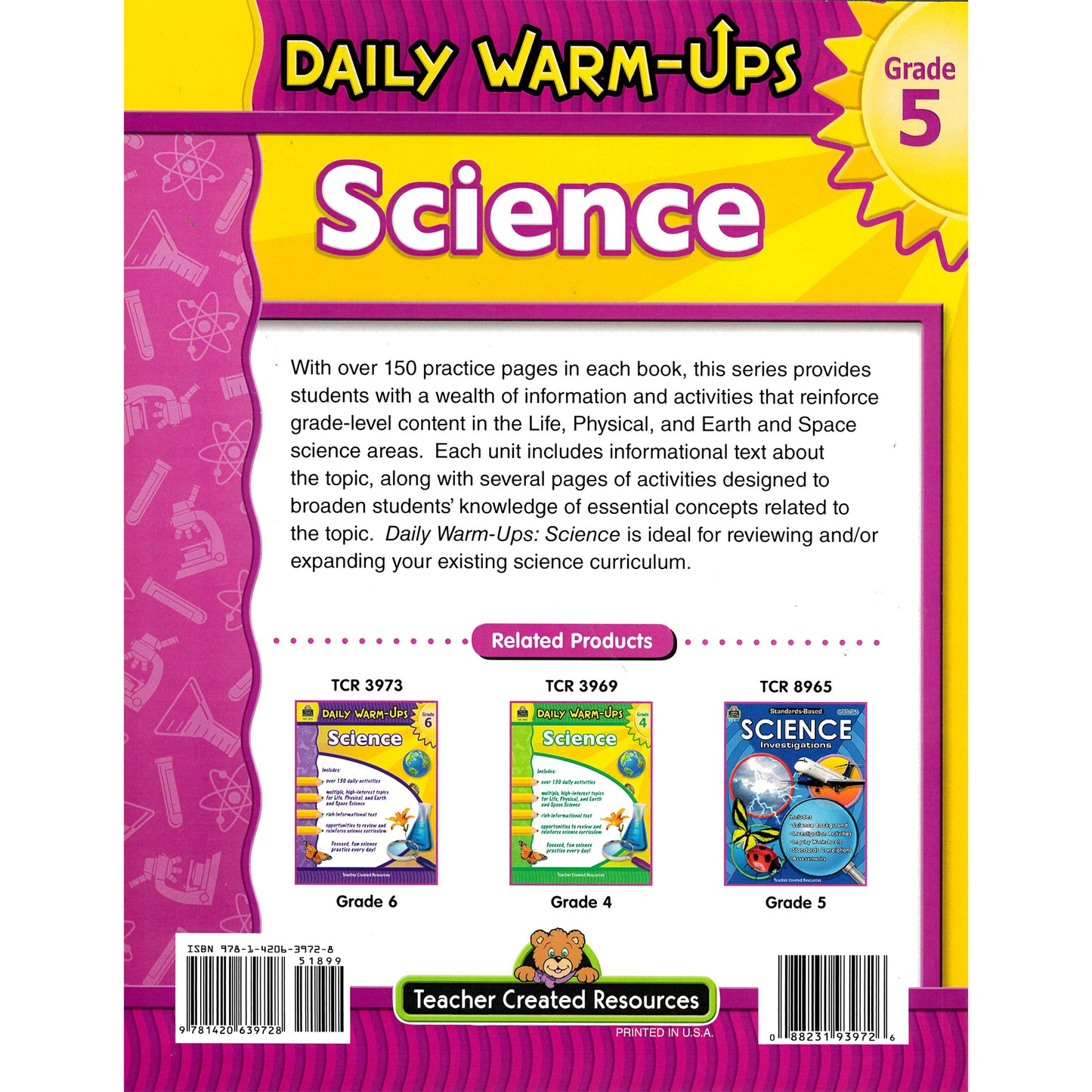 Teacher Created Resources Daily Warm Ups Science, Grade 5 (TCR3972)