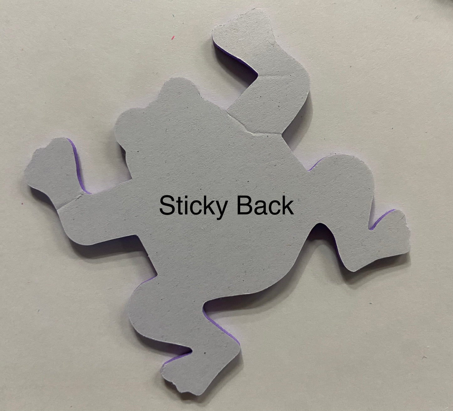 SHAPES ETC. Small Assorted Color Creative Foam Cut-Outs - Frog