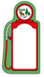 SHAPES ETC. Mini Notepad - Gas Pump