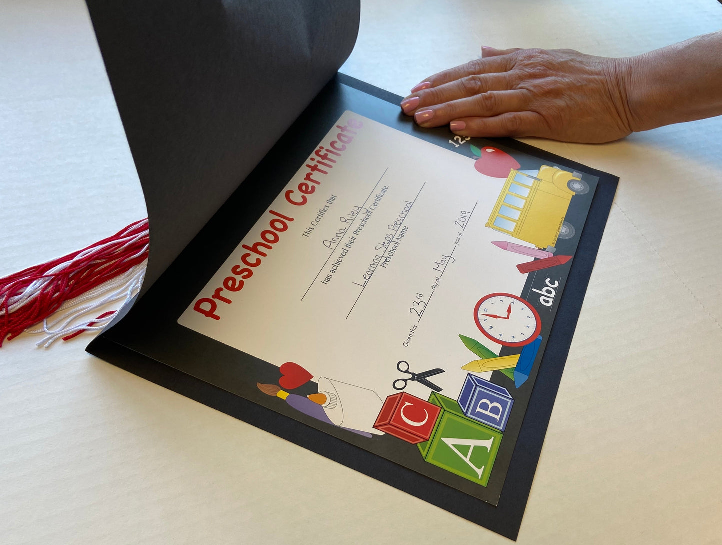 SHAPES ETC. Recognition Certificate - Preschool Certificate