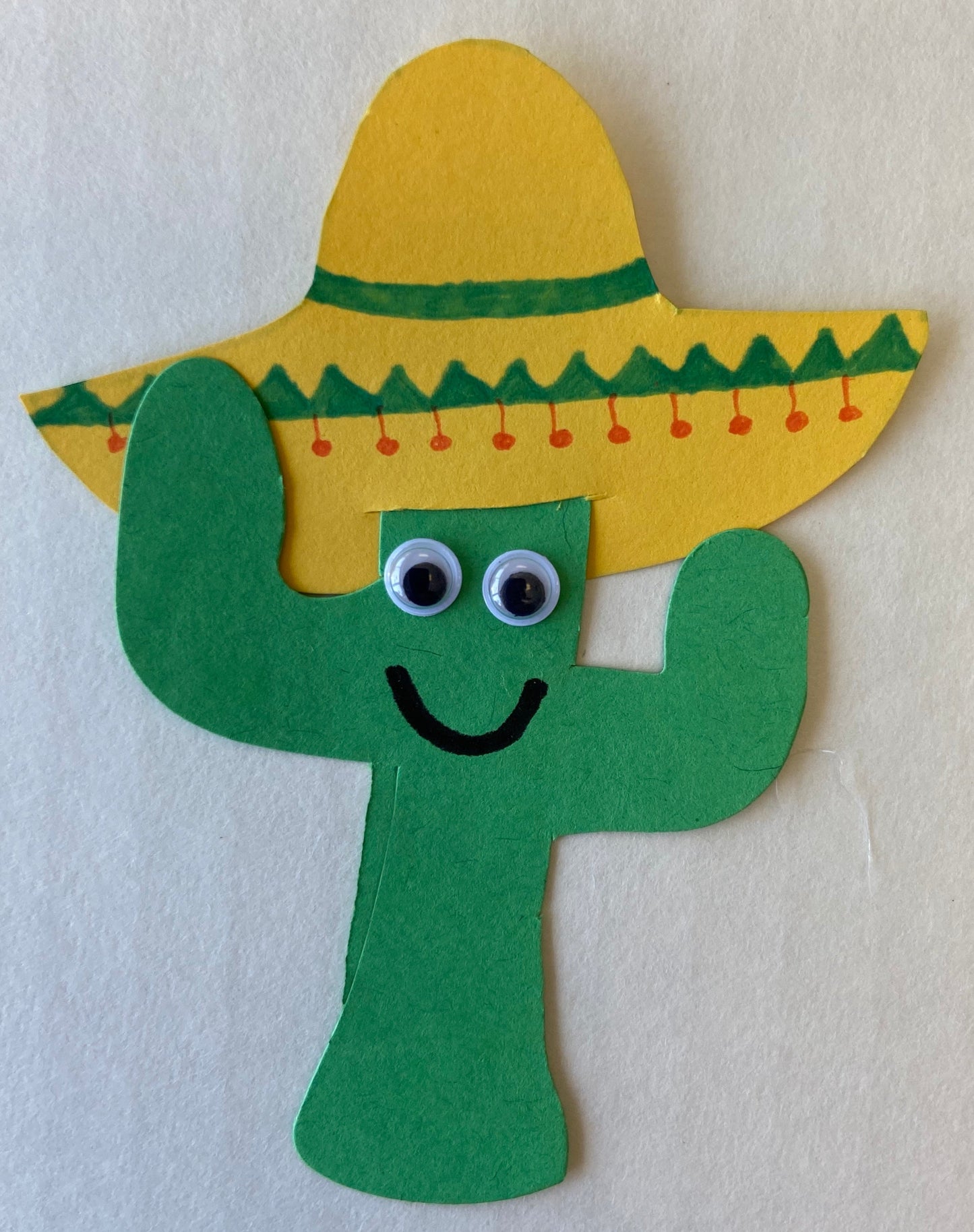 SHAPES ETC. Large Single Color Cut-Out - Cactus