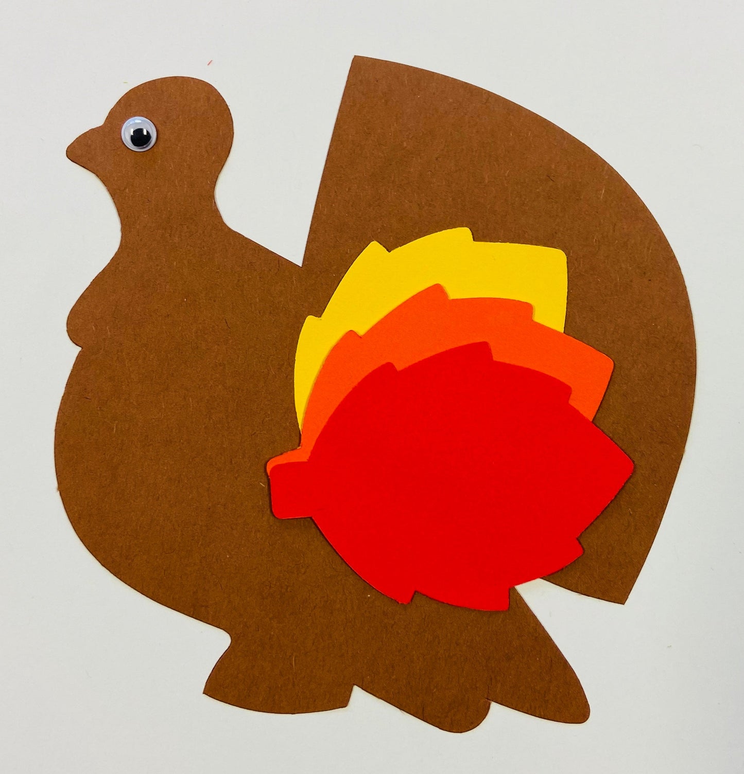 SHAPES ETC. Large Single Color Cut-Out - Turkey