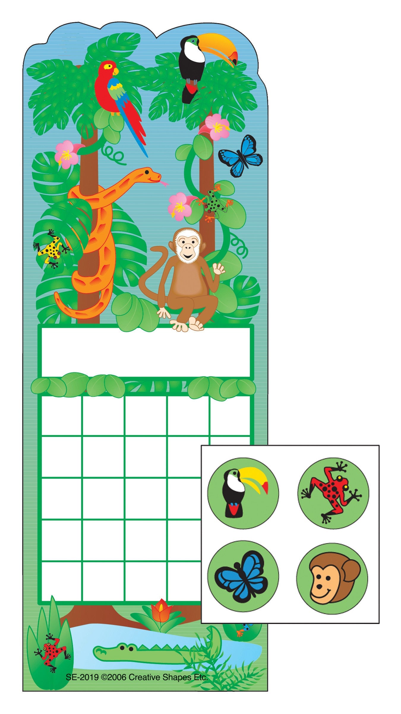SHAPES ETC. Incentive Sticker Set - Rainforest