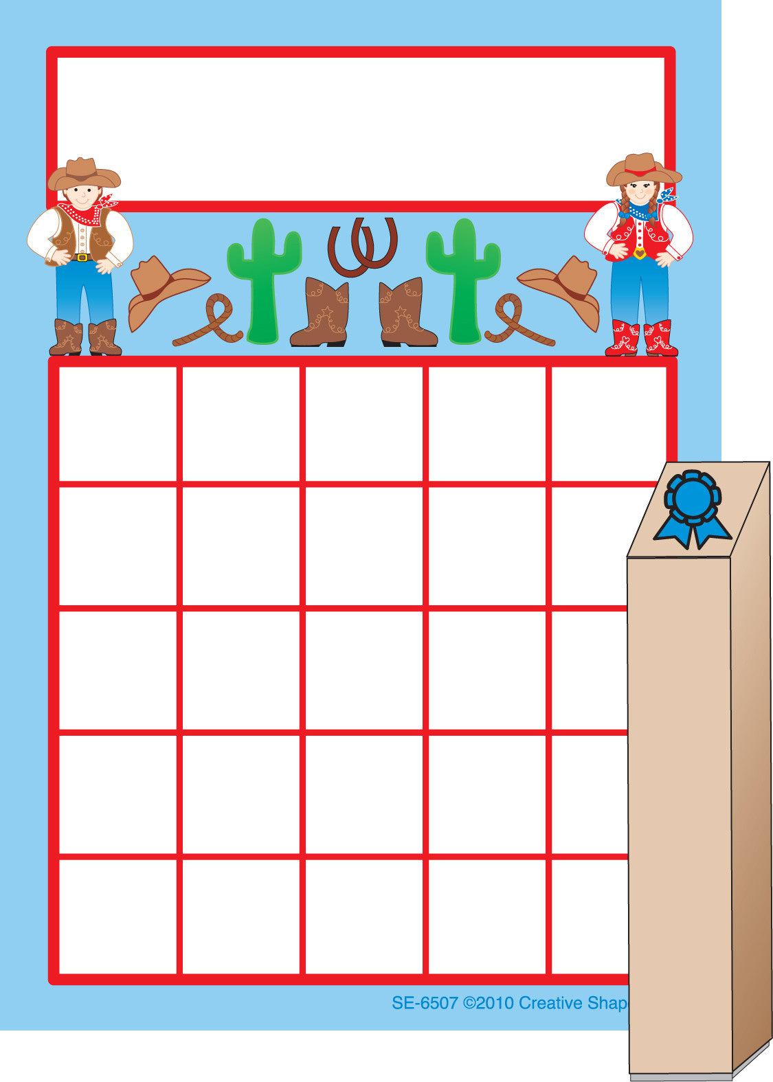 SHAPES ETC. Progress Pad/ Stamps Set - Wild West