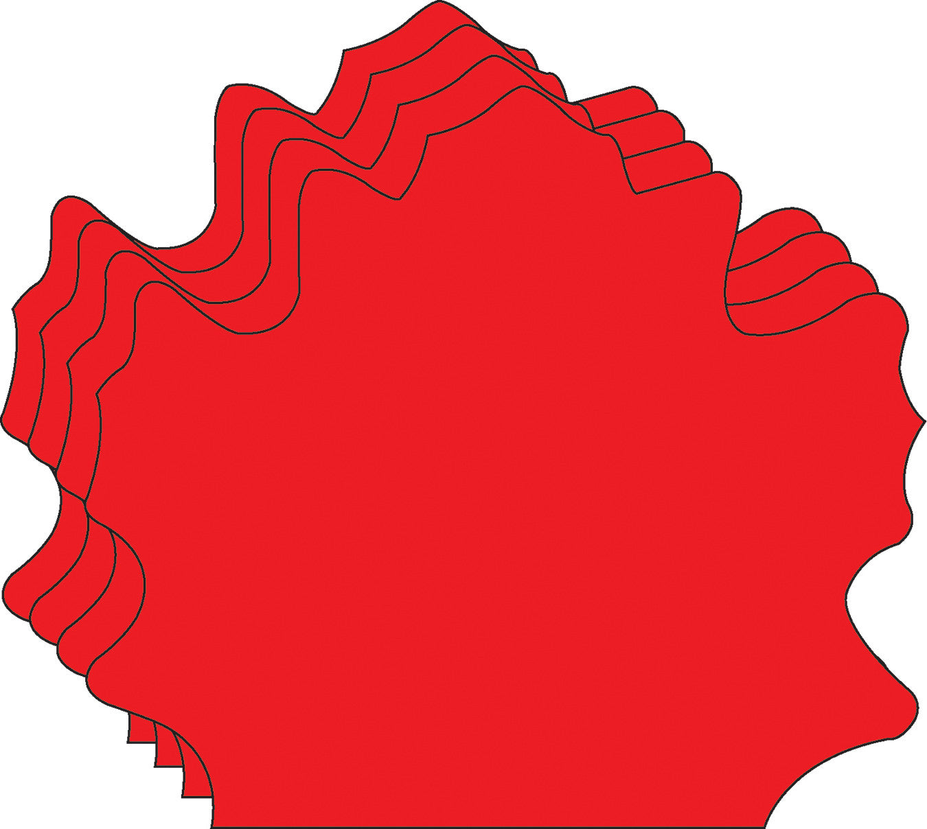 SHAPES ETC. Large Single Color Creative Foam Cut-Outs - Maple Leaf