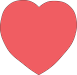 SHAPES ETC. Sticky Shape Notepad - Heart