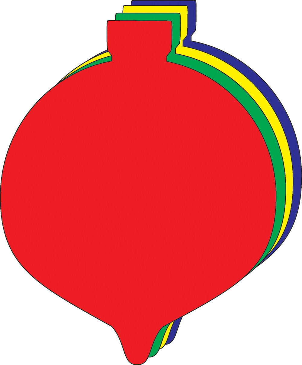 SHAPES ETC. Ornament Assorted Color Creative Cut-Outs- 5.5"