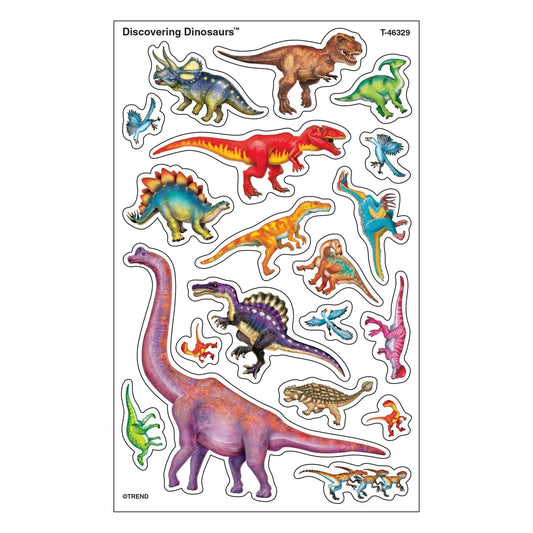 Trend Super Shapes Discovering Dinosaurs Stickers, 152 per pack (T46329)