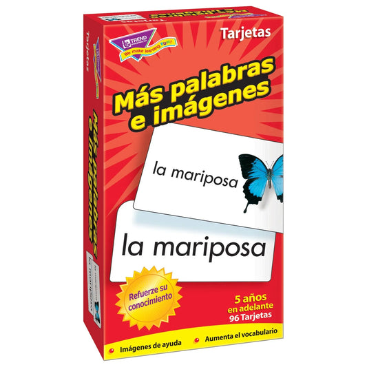 Trend Spanish More Picture Words Skill Drill Flash Cards (T 53007 )