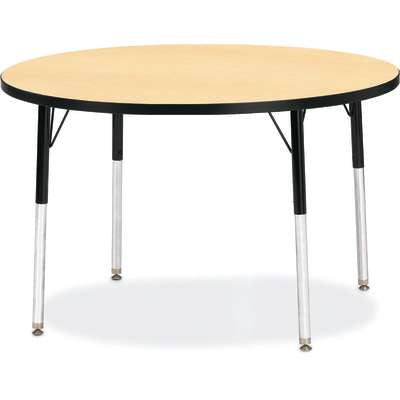 Jonti-Craft Berries Round Adjustable Height Activity Table, 42" Diameter, Color and Size Variants (6468JC)
