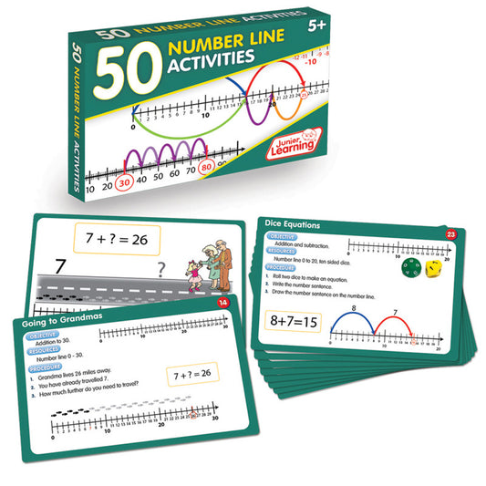 Junior Learning 50 Number Line Activities (JRL 325)