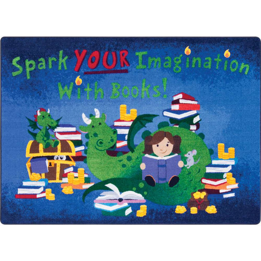 Joy Carpets Reading Cave Rug, Rectangle