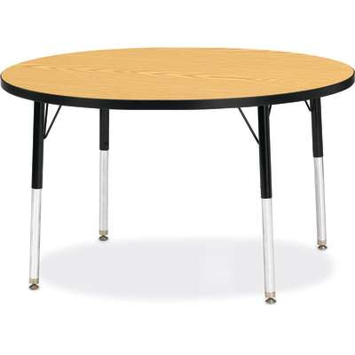Jonti-Craft Berries Round Adjustable Height Activity Table, 42" Diameter, Color and Size Variants (6468JC)