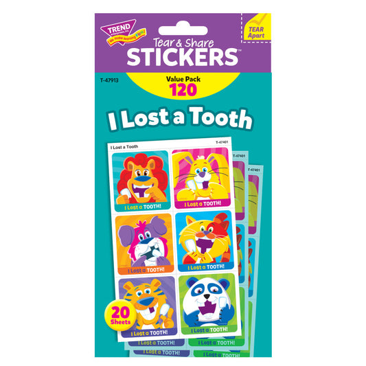 Trend I Lost a Tooth Sticker Tear & Share Value Pack (T 47913)
