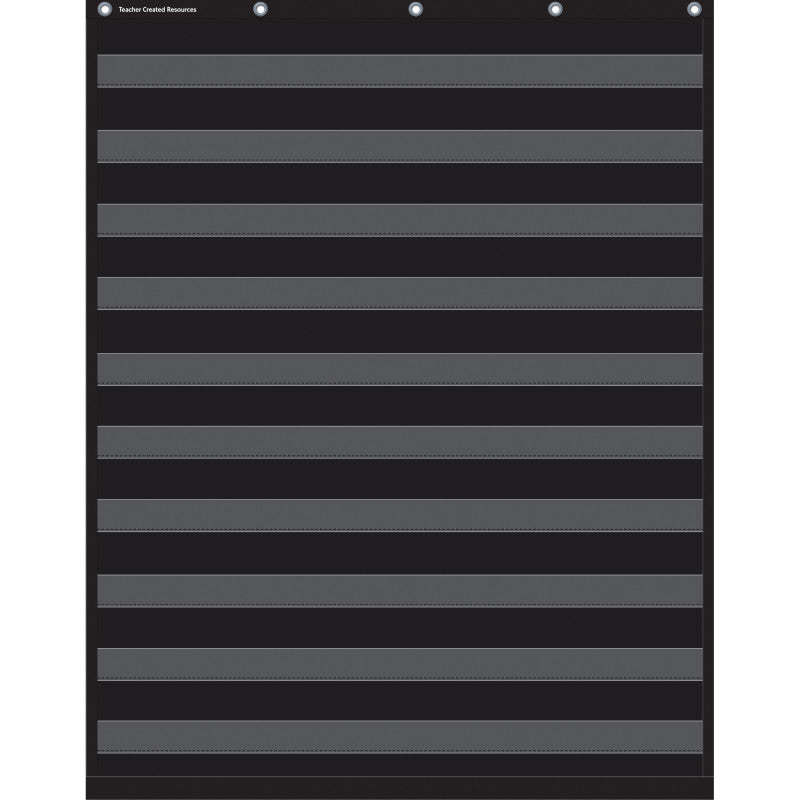 Teacher Created Resources Black 10 Pocket Chart, 34 x 44 (TCR 20744)